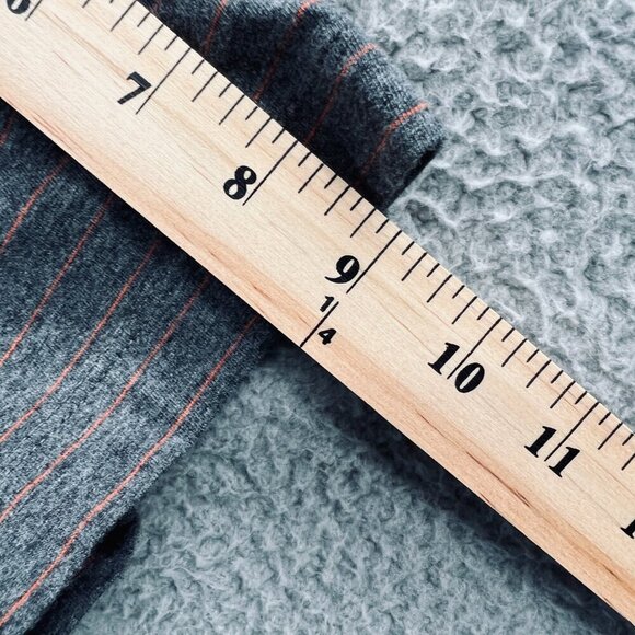 Claiborne Mens Shirt Extra Large Gray Striped 100% Cotton Pullover Short Sleeve - Picture 8 of 8